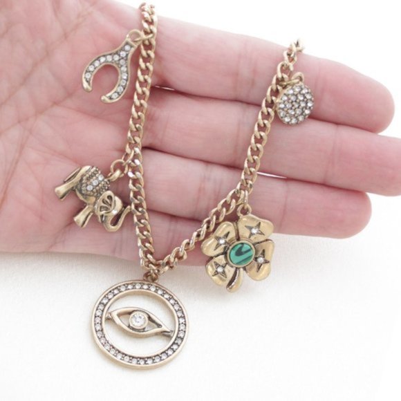 🔴 Gold Evil Eye Lucky Charm Necklace - Picture 3 of 6